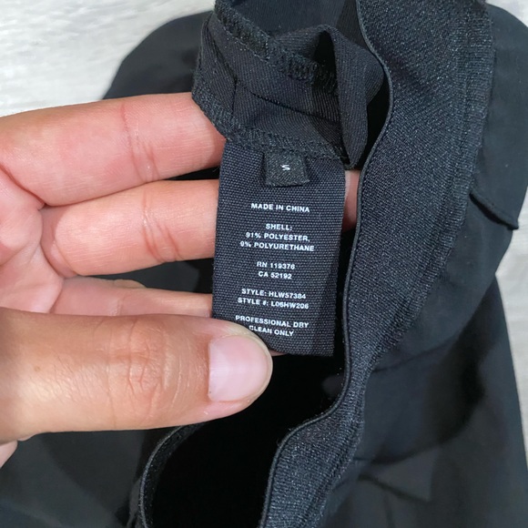 BLACK PIPED LEGGINGS - WOMEN HELMUT LANG Black Women's Pants Pull On Small - Picture 8 of 9